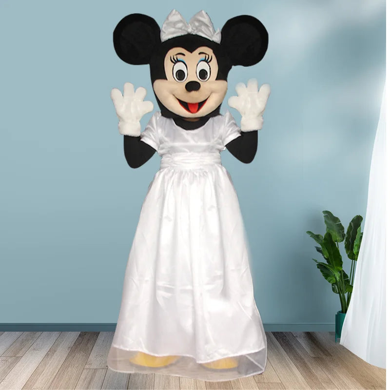 Cosplay Mickey Minnie Mouse Mascot Set Classic Cartoon Characters Advertising Event Party Adult Cosplay Costume Disney