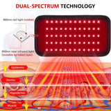 Jecaliz Red＆Infrared Light Belt 660nm&850nm Full Body LED Devices Large Pads Wearable Wrap for Body Waist,Back,Belly Pad