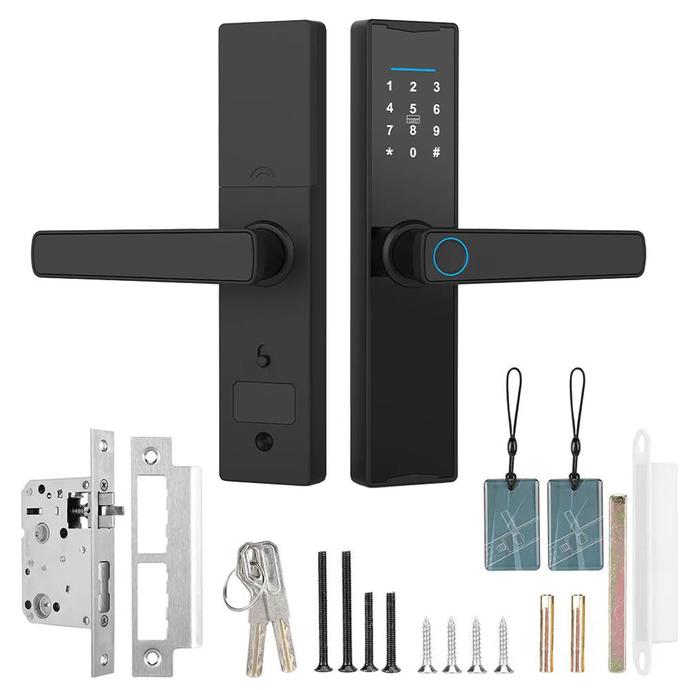 Smart Lock Access Prevention Fingerprint Lock Door with Keypad Entry Electronic Deadbolt Lock