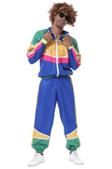 Couples Retro Hippie Costumes Male Women Carnival Halloween Party 70s 80s Rock Hip-Hop Disco Clothing Suit Cosplay Outfits