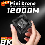 V2 New Mini Drone Professional HD Camera 5G Wifi FPV Air Pressure Altitude Hold Foldable Quadcopter RC Drone Toys UAV 2026