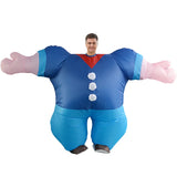 Halloween Costume Party Accessories - Popeye Inflatable Costume Performance Blue Sailor Outfit