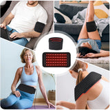 Red ＆Infrared LED Light Therapy Belt 850nm 660nm Back Pain Relief Burn Wrap Skin Rejuvenation Machine Waist Heat Pad Full Body
