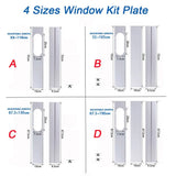Newest Portable Window Kit Slide Plate Adjustable  Adaptor Wind Shield Exhaust Hose Tube Connector Air Conditioner Accessories