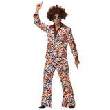 Halloween Party Disco Adult Couples Hippie Costumes Women Male 70s 80s Rock Disco Cosplay Outfits Dance Fantasia Costume