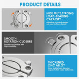 2pcs Tabletop Connector Folding Table Buckles Desk Supporting Folding Hinge Desktop Combination Wood Board Splicing Fasteners