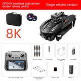 Lenovo V168 MAX 5GGPS Drone 8K Professional Camera Aerial FPV Brushless Avoiding Obstacle Large Screen 8K RC Folding Drones Toy