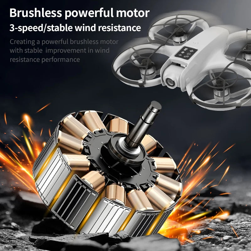 H36 Rc Drone 2.4G Real-time Transmission Glasses HD Camera FPV Brushless Drone Remote Control Aircraft Quadcopter Flying