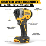 DeWalt Lithium Brushless Motor Screwdriver Electric Screwdriver Electric Hand Drill Impact Drill Combination Kit Dcd805 Dcf850