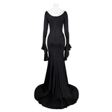 Morticia Addams Cosplay Costume Black Gothic Dress Sexy Dresses Gomez Addams Men Suit Uniform Halloween Party Costumes