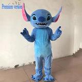 Cosplay Blue Lilo & Stitch Mascot Costume Disney Anime Cartoon Doll Suits Mouse Mickey Minnie Role Play Fancy Dress Carnival Par