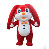 Giant Plush Polar Bear Inflatable Costume Street Funny Teddy Bear Mascot Costume Birthday Party Cosplay Suits Funny Props