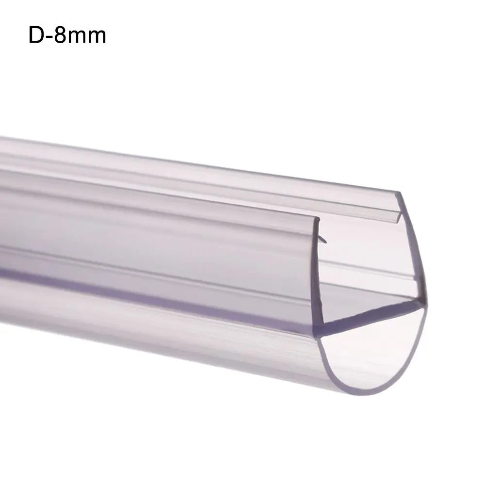 4 to 12mm Transparent  PVC Seal Gap Window Door Weatherstrip Bath Shower Screen Door Seal Strip