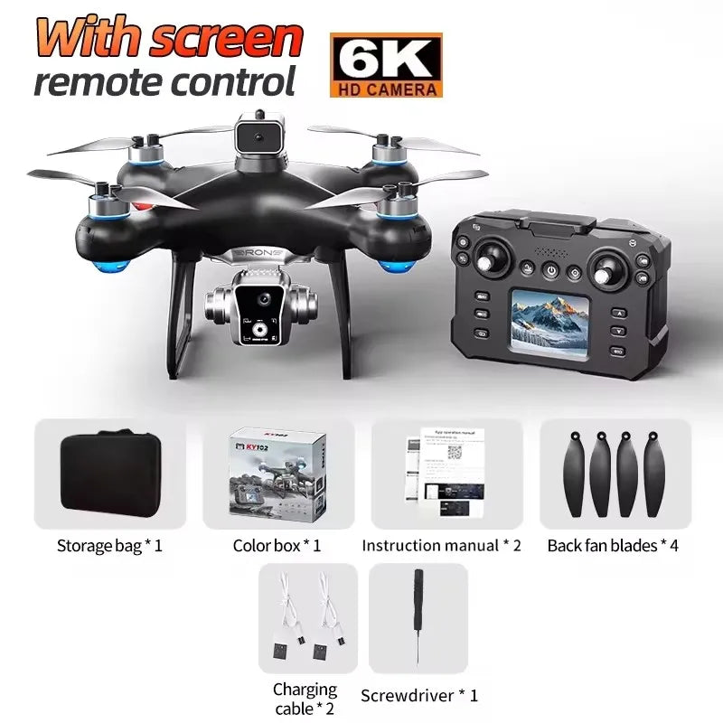 new KY102 With Screen Rc Drone Professional brushless 8K Camera Four-Axis Aerial Photography 5G WIFI RC Quadcopter