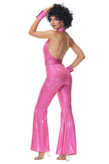 Halloween Vintage Party 70's 80's Hippies Costumes Cosplay Jumpsuit Carnival Music Festival Disco Dance Hippies Outfits Suit