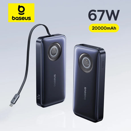 Baseus 20000mAh portable power bank 65W fast charging