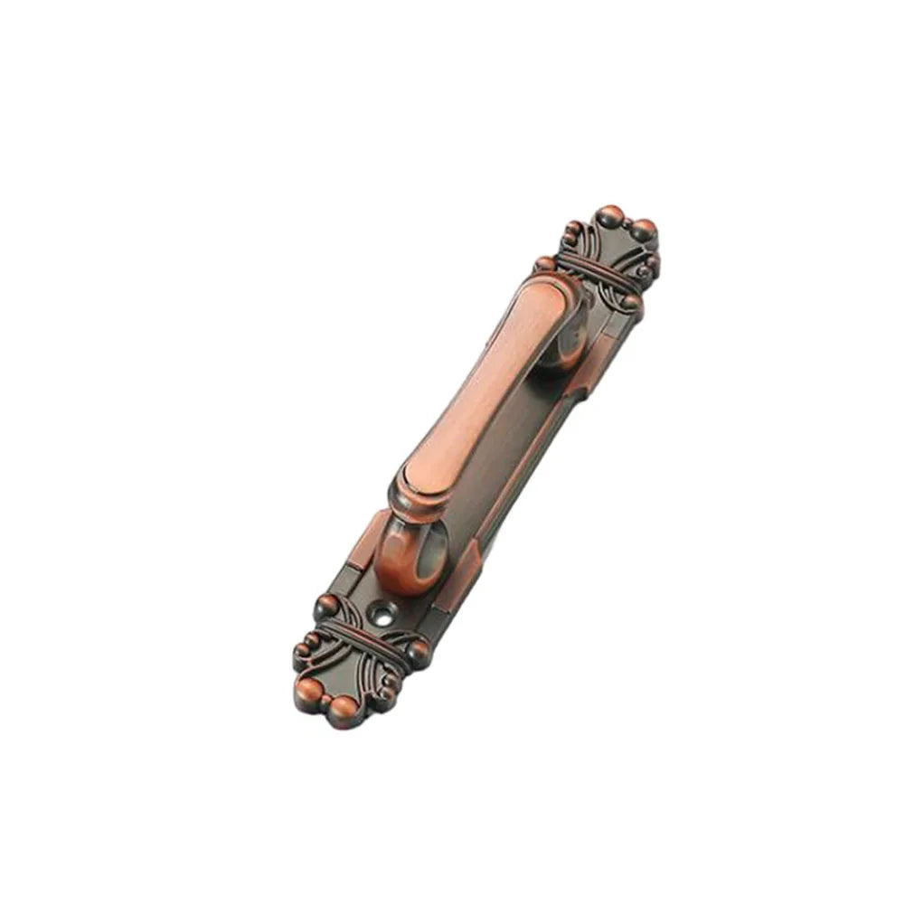 Door Handle European Antique Exposed Wooden Sliding Push-pull Door Handle For Furniture Cabinets Drawers Wardrobes Hardware