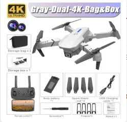 E88 Pro WiFi FPV Drone, Wide Angle, HD, 4K, 1080P Camera, Height Hold, RC, Foldable Quadcopter, Helicopter Toys, Gift, New