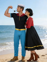 Carnival Halloween couple costume cosplay Popeye role-playing sailor costume couple stage performance costume