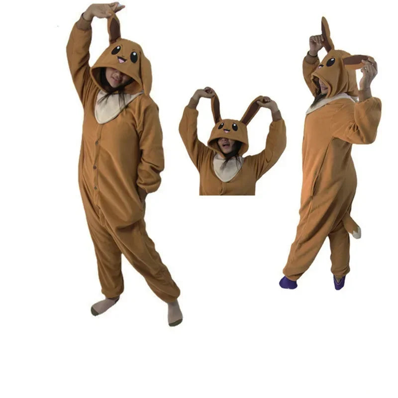 Snorlax Squirtle Mewtwo Onesie Kigurumi Gengar Cosplay Costume Halloween Adult Anime Cat Eevee Pajamas Pijama