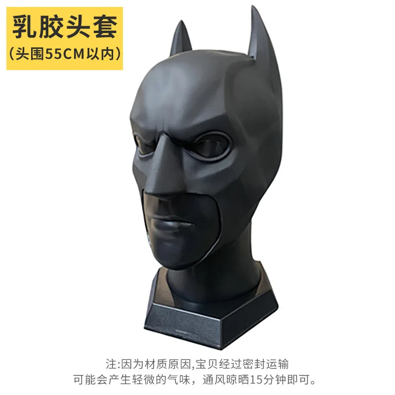 Batmaning Beyond Cosplay Costume Black Jumpsuit with Headgear Full Set Props Accessories Halloween Carnival Party