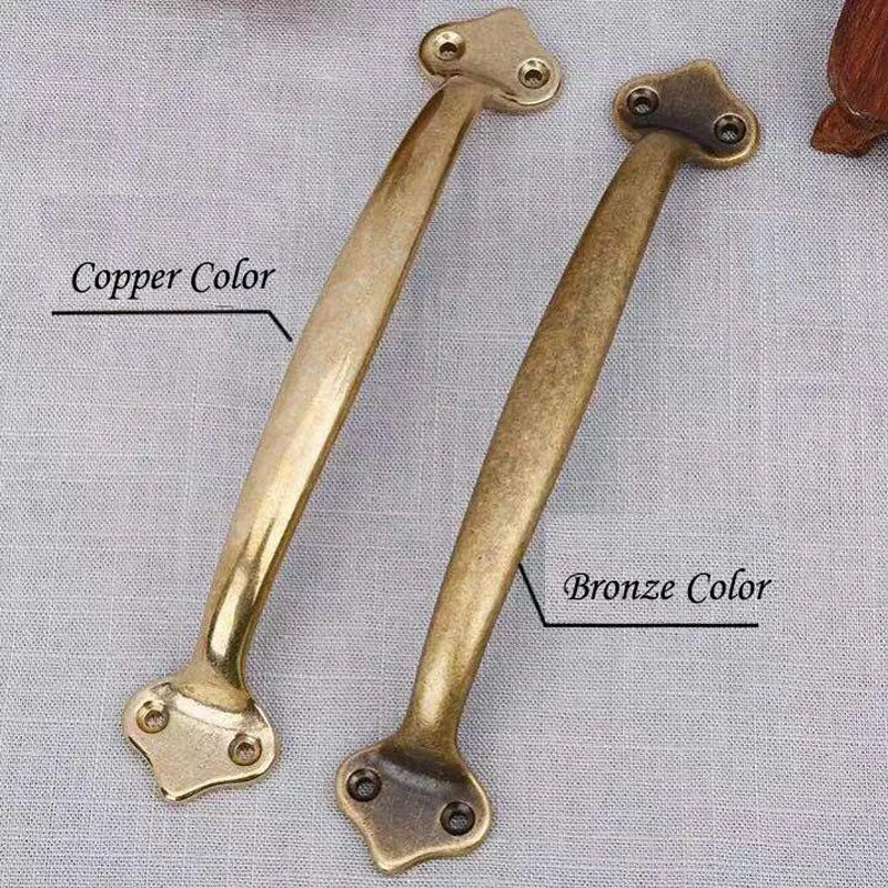 1Pc Vintage Furniture Handles Brass Cabinet Handle and Knobs Door Handle Antique Cupboard Drawer Kitchen Wood Box Pull
