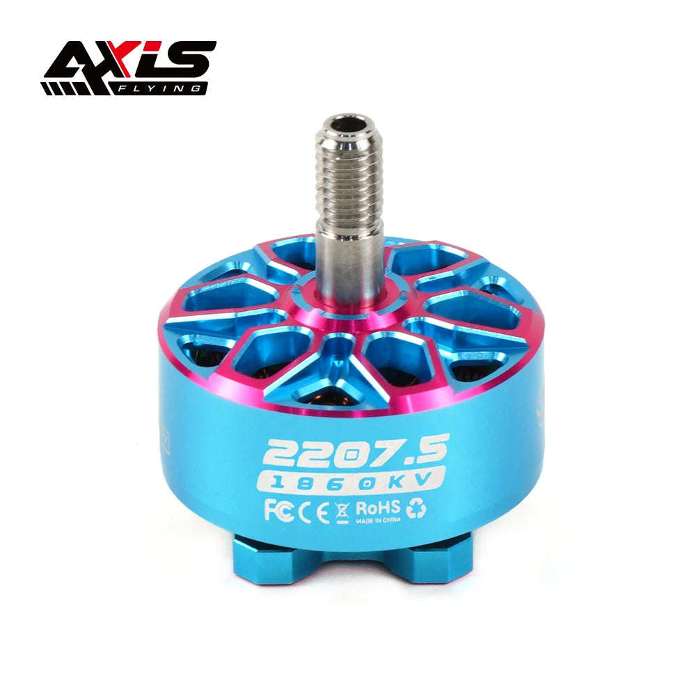 AXISFLYING BANDO 2207 2207.5 1960KV FPV Brushless Motor 6S Lipo 5mm Output Shaft For 5inch Freestyle Cinema Drones Parts