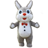 Giant Plush Polar Bear Inflatable Costume Street Funny Teddy Bear Mascot Costume Birthday Party Cosplay Suits Funny Props