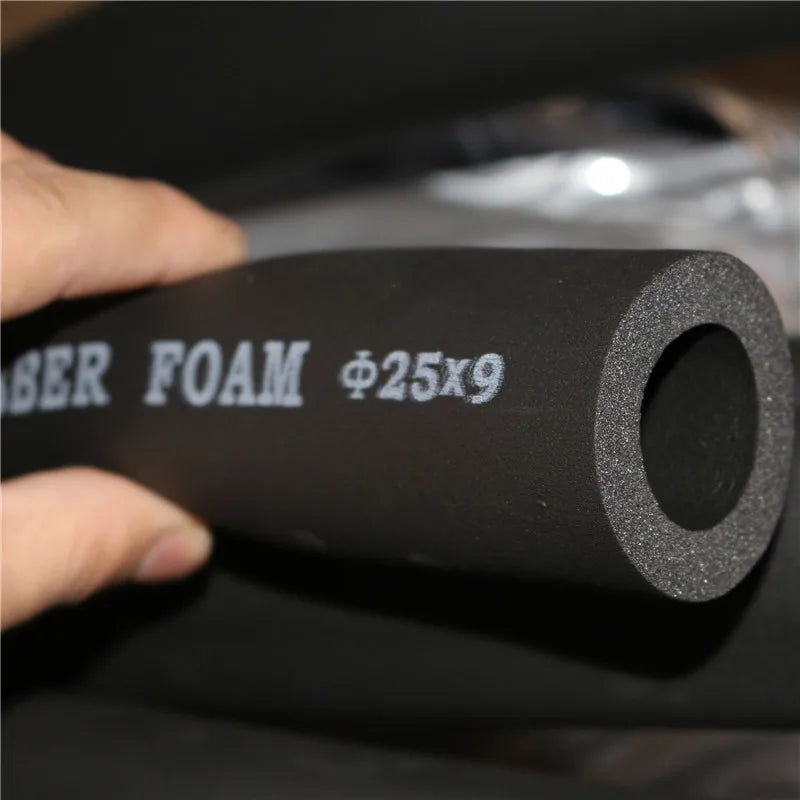 6mm-32mm Black ppr Sponge Pipe Insulation waterproof Pipeline Holder Thermal Tubular Protective sleeve Air conditioning fitting