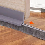 3/2/1M Door Bottom Brush Seal Strip with Brush Dust Prevent Rubber Blocker Insect Proof Household Self Adhesive Seal Strips