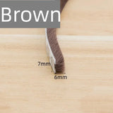 5/10M Self-adhesive Aluminum Alloy Door and Window Sound Insulation Wind Protection Collision Prevention Dust Sealing Strip