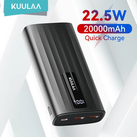 KUULAA 20000mAh portable power bank 5W fast charging
