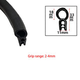 1/3meter Door Edge Guard Rubber Sealing Strip U Type Hardwearing Car Ship Dustproof Trim Soundproofing Waterproof Sealings Parts