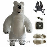 Giant Panda Inflatable Costume Street Funny Polar Bear Mascot Costume Party Role Playing Plush Inflatable Mascot Costume