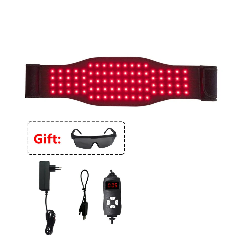 Red Light Wrap Belt 85Pcs Red Lamp Waist Body Belt Near Infrared 850nm&660nm for Fat Weight Loss Sliming Fatigue Relief Jecaliz