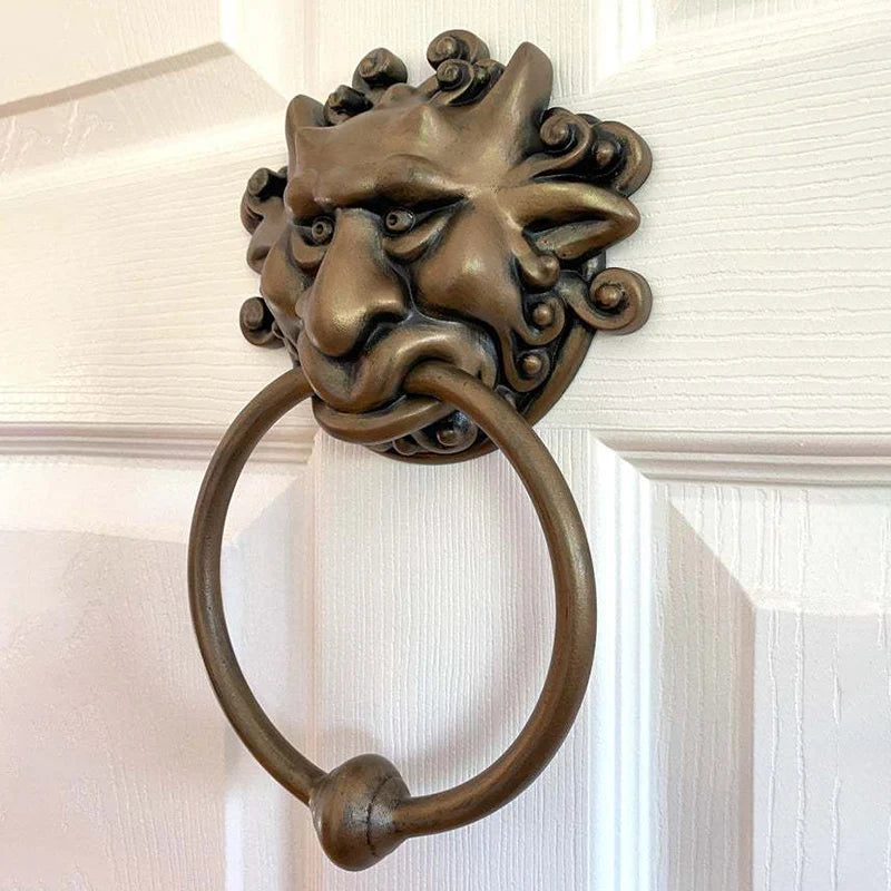 Door Knocker Vintage Vivid Resin Dragon Wall Hanging Door Handle Door Decor Mouth Gate Handle Ring For Any Door