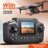 2026 E88 LED Mini Foldable Drones HD Dual Camera GPS Obstacle Avoidance Brushless Motor RC Quadcopter Toys Gifts