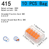 10-75 Pcs Orange Universal Type Quick Plug-in Terminals,Electrical Equipment Connectors,Wire Connector Terminals,250V/32A