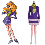 Velma Cosplay Orange Top Skirt Socks Halloween Costume Daphne Cosplay Daphne Purple Dress Halloween Costumes for Women