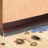 3/2/1M Door Bottom Brush Seal Strip with Brush Dust Prevent Rubber Blocker Insect Proof Household Self Adhesive Seal Strips
