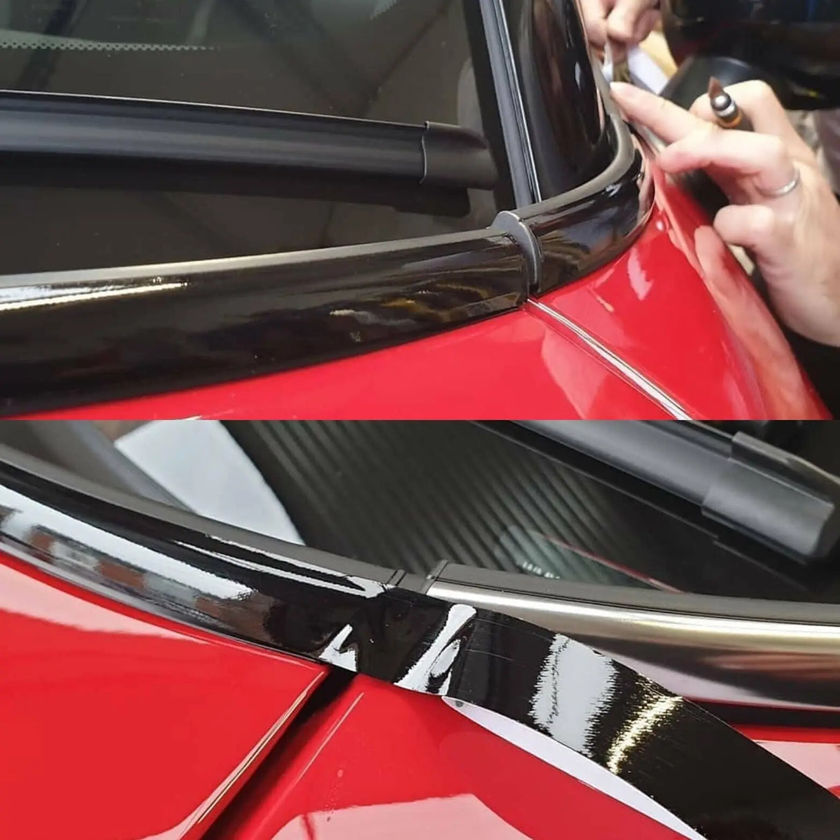 Black Out De-Chrome Premium Beltline Kit R56 Gloss Black Belt Line For Mini Cooper S Car Accessories