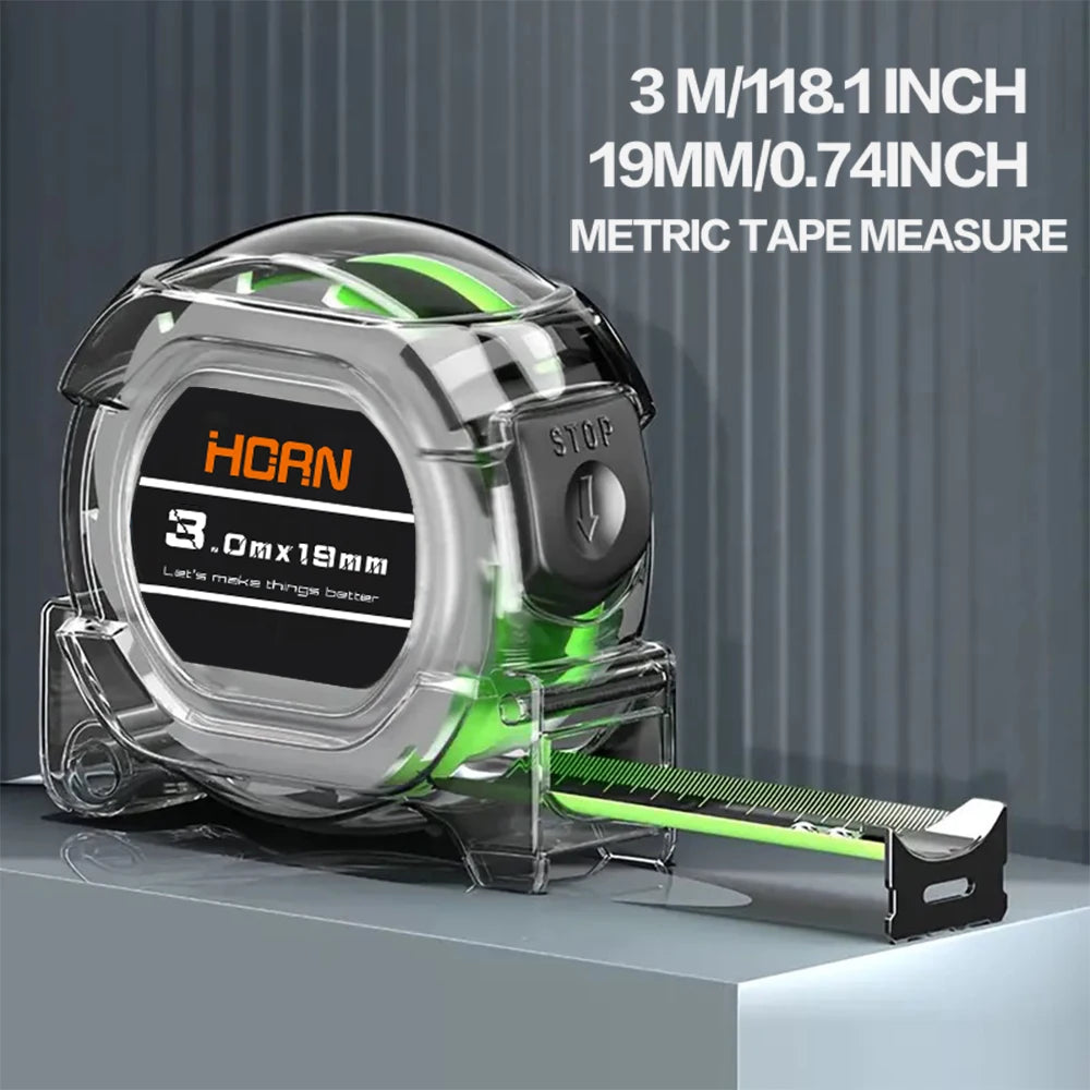 3/5/7.5/10M Self-Locking Tape Measure Fluorescent Tape Measure High Precision Thickened Wear-resistant Drop-proof Tape Measure