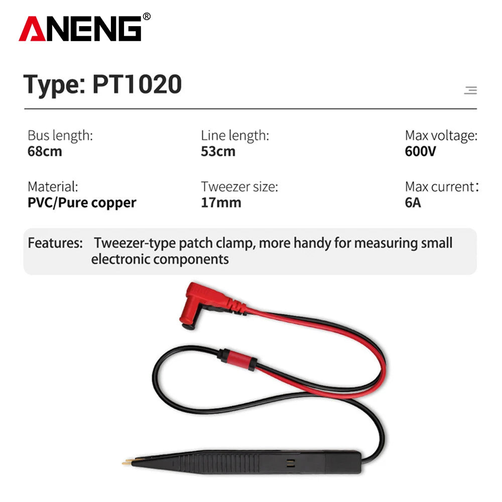 ANENG Capacitor Clip LCR Universal Test Clip Capacitor Resistance Detector Line Capacitance Test Leads Multimeter Accessories