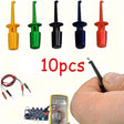 10Pcs Mini Single Test Hook Clip Test Probe For Electronic Testing IC UK