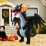 Dinosaur Inflatable Costumes for Adults Halloween Dragon Blow Up Suit Fire Breathing Evil Dragon for Party Fancy Dress Suit 2023