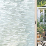 3D Frosted Decorative Window Film Privacy Static Cling Adhesive Stained Glass Film Matte Decals UV Protection Window Stickers