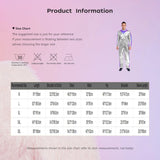 Men Astronaut Space Cosplay Costume Shiny Bodysuit Long Sleeve Elastic Waistband Jumpsuit Fashion for Party Club Halloween Role