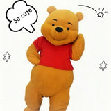 PLush Winnie Pooh Bear Anime Cartoon Furry Bear Cosplay Suits for Adult Party Performance Outfits Apparels Carnival Performance