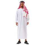 Men Arabia Arab Sheikh Costume Shepherd Arabian Prince Cosplay for Adult Fantasia Purim Halloween Costumes