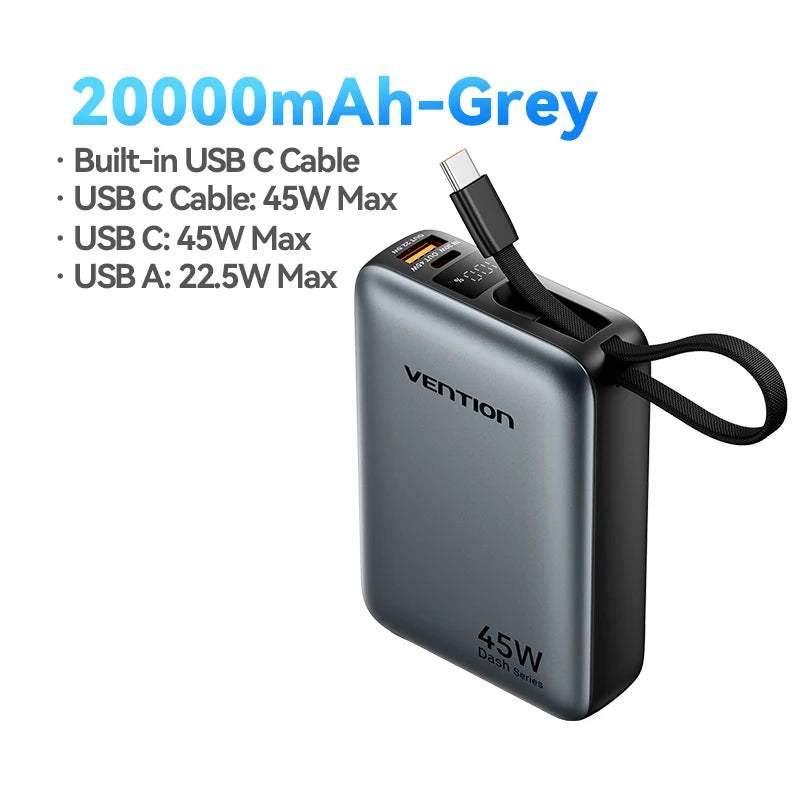 Xiaomi 20000mAh portable power bank 45W fast charging